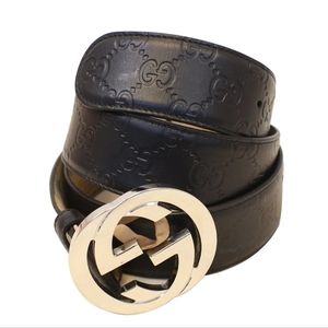Gucci Signature Guccissima Belt - Size 85/34